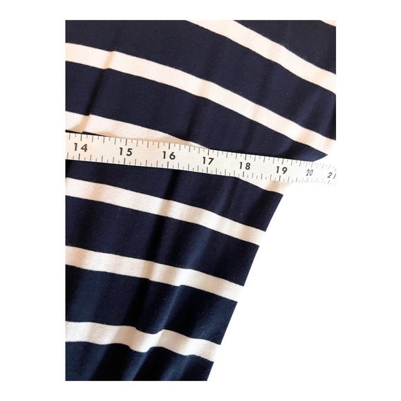 NWOT Banana Republic Factory Cap Sleeve Navy White Striped Casual Dress, Small - Picture 5 of 7